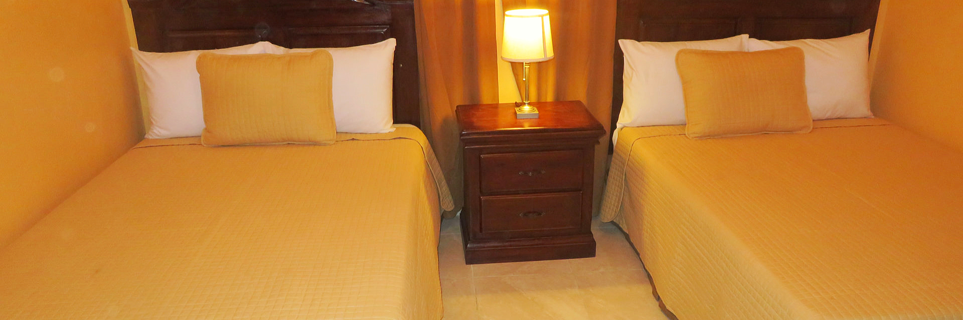 room with two beds